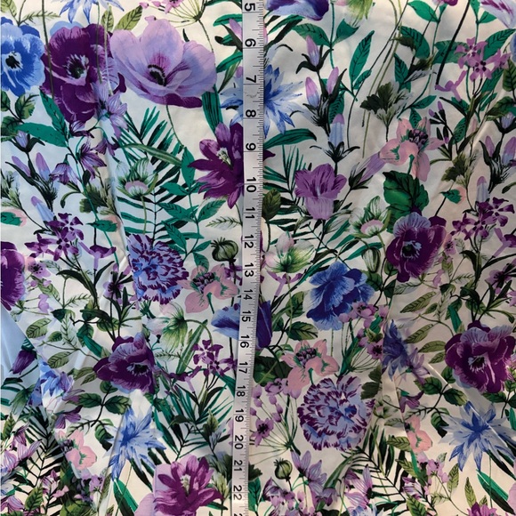 NWT RSVP by Talbots Size 18W. Floral Tank Top - Purple and Green - Picture 7 of 12